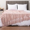 PAVILIA Chenille Throw Blanket with Woven Knitted Tassel Fringe for Couch, Living Room Decor and Bed - 2 of 4
