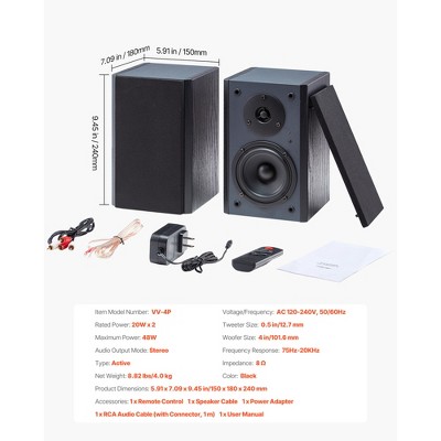 VEVOR Powered Bookshelf Speakers - Thumbnail 3