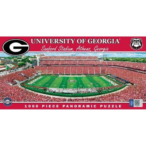 MasterPieces 1000 PC Panoramic Jigsaw Puzzle Georgia Football @ Sanford Stadium for sale online 