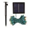 Novelty Lights 100 Light LED Solar Powered String Lights 6" Spacing White Wire 60 Feet - image 2 of 4