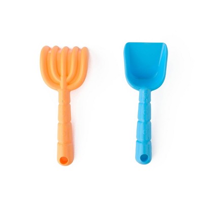 Rake and Shovel Orange/Light Blue - Bullseye's Playground™