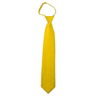 Men's Solid Color Zipper Neckties