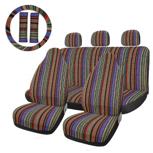 Unique Bargains Universal Car Colorful Blanket Bucket Seat Pad - 1 of 4