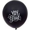 Sparkle and Bash 50 Pack Graduation Balloons Kit, Class of 2025 Grad Party Supplies Decorations, Red & Black, 12 in - 3 of 4
