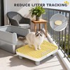 Kumasinova Stainless Steel Cat Litter Box with Scoop & Sand Drop Pedal,High Sides Odor-Resistant Pet Litter Box for Big Cats,Gray/Silver - 4 of 4