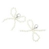 Unique Bargains Faux Pearl Bow Shoelace Charms 1 Pair - 4 of 4