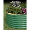 2-Pack Galvanized Steel Raised Garden Beds - Outdoor Deep Planter Box Kit, Rust-Resistant Coated Design for Vegetables, Flowers & Herbs - 2 of 4