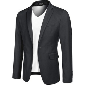 COOFANDY Mens Sport Coat Casual Blazer One Button Business Suit Jacket - 1 of 4