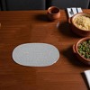 Unique Bargains Trivet Oval Rope Coaster Cotton Non-Woven Fabric 12.6"x8.66"x0.31" - 2 of 3
