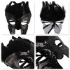 Unique Bargains Sequined Feathers Party Mask 1 Pc - 3 of 4