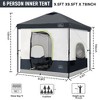 KAMPKEEPER 10x10 Pop Up Canopy with Camping Inner Tent, Fits 6 Person, Black - 2 of 4