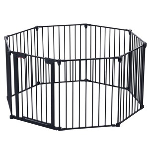 SEVOBAL Pet Crates and Houses Secure Portable Pet Fence, Pet Exercise Pen for Outdoor, for Outdoor Adventures Home Use, Black, 25"*25"*28.9" - 1 of 4