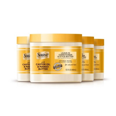 Suave Leave-In Conditioner & Style Butter Deep Treatment for Curly Natural Hair - 13.5 fl oz/4ct