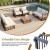 Whisen Modern Minimalist 7-Piece Patio Sectional Sofa Set, All-Weather Garden Conversation Furniture Set - 3 of 4