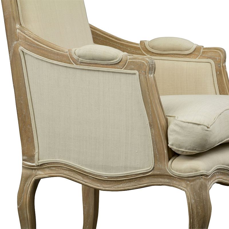 Upholstered Chair Buff Beige - Baxton Studio, 6 of 7