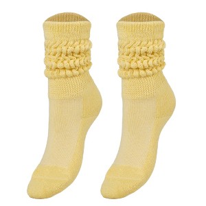 Kids Slouch Socks – 1 Pair Long Scrunchy Crew Socks Ages 3–5 - 1 of 4