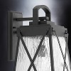 Urban Ambiance Luxury English Country Outdoor Wall Light,  19-1/4"H x 10-1/2"W,  Midnight Black, UHP1055 - 4 of 4