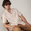 Campus Sutra Men Men's Off-White & Tan Brown Embroidered Circular Shirt - 2 of 4