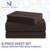 6 Piece Sheet Set, Deluxe Ultra Soft 1500 Series, Double Brushed Microfiber by Sweet Home Collection® - 2 of 4