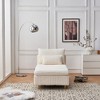 Leisure Corduroy Sofa Chair ,Modern Corduroy Fabric Armchair for small space, Perfect for living room, dormitory or apartment, study - 2 of 4