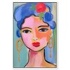 Art Remedy Violeta s Hair with Flowers Beach Life Inspired Wall Art Framed - 3 of 4