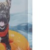 Madison Park 16"x16" Beach Playful Lively Dogs Print Canvas Wall Decor Art Blue - 4 of 4