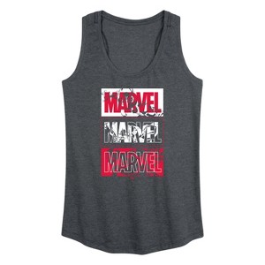 Women's - Marvel - Black Panther Stacked Logo Graphic Racerback Tank - 1 of 4