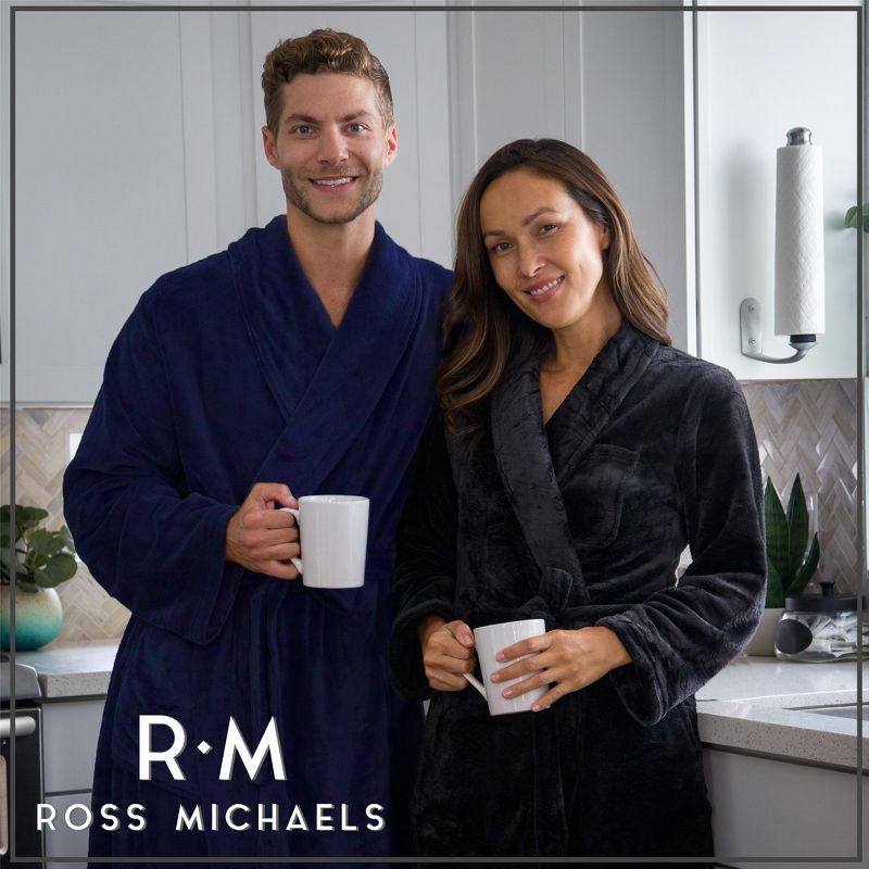 Ross Michaels - Men's Plush Luxury Bathrobe, 3 of 8