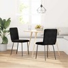 vidaXL Dining Chair Set of 2 Black - 2 of 4