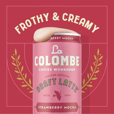 La Colombe Strawberry Mocha Draft Latte Coffee Drink - 4pk/9 fl oz Cans