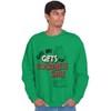 Christmas Presents For Goodness Sake Sweatshirt for Men or Women Brisco Brands - 3 of 4