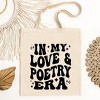 City Creek Prints Poetry Era Canvas Tote Bag - 15x16 - Natural - 2 of 2