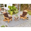 ARTPLAN Patio Chair Cushion,Tufted Adirondack Outdoor Chair Cushion,Wicker High Back Outdoor Seat Cushion,Set of 4,21"X21"X4" (4 Pack) - 2 of 4