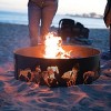 Blue Sky Outdoor Living 36" Round Fire Ring -  Black- .8mm - 3 of 4