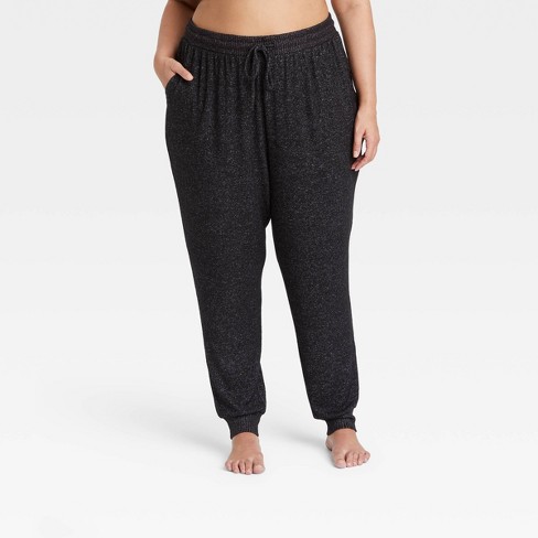 Women's Perfectly Cozy Lounge Jogger Pants - Stars Above™ Dark Gray 1x :  Target