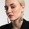SOHI Women's California Gold The Elongated Drip Drop Earrings - 3 of 4