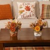 Transpac Floral Milk Jug Centerpiece Set of 2 Fall Harvest Home Decorations for Autumn Thanksgiving - 2 of 3