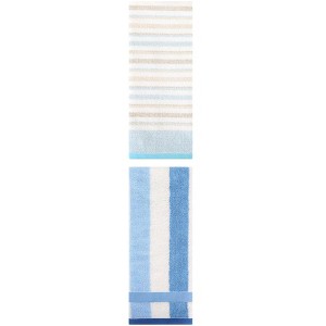 REGALWOVEN Striped Pattern Cotton Bathroom Hand Towels for Home Decor 13" x 29"/13" x 27" 2 Pcs - 1 of 4