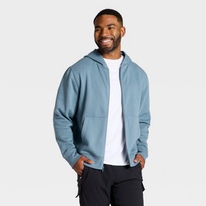 Men's Active Comfort Fleece Full-Zip Sweatshirt - All In Motion™ - 1 of 3