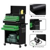 Huxxion 8-Drawer Rolling Tool Box, Lockable Rolling Tool Chest with Wheels - 3 of 4