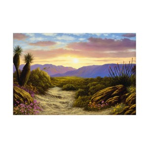 Trademark Fine Art-Anthony Casay 'Desert Scene' Canvas Art - 1 of 4