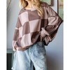Women's Checkered Sweatshirt - Hopely - 4 of 4
