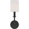 Crystorama Lighting Bailey 1 - Light Sconce in  Matte Black - 3 of 4