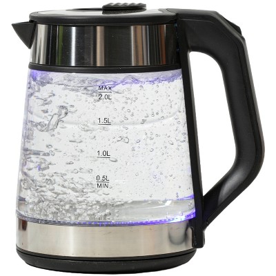 Luminuxe 2L  Electric Kettle, Speed-Boil Glass Electric Water Boiler & Warmer 1500W Tea Heater, Auto Shut-Off Cool Touch Handle