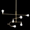 Mitzi Hikari 6 - Light Chandelier in  Aged Brass/Soft White - 3 of 4