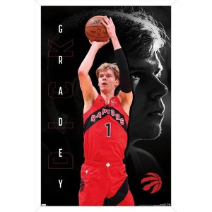 Trends International NBA Toronto Raptors - Gradey Dick 24 Framed Wall Poster Prints - 1 of 4