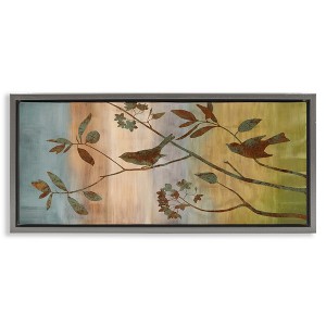 Stupell Industries Collaged Bird Nature Silhouette, 25" x 11" - 1 of 4