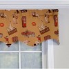 RLF Home Modern Design Classic Pin-Up Regal Style Window Valance 50" x 17" Light Oak - 3 of 4
