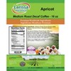 Larissa Veronica Apricot Medium Roast Decaf Coffee (Gourmet, Naturally Flavored, Whole Coffee Beans) (16 oz, ZIN: 546713) - 2 of 4