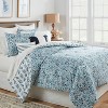 12pc Reversible Paisley Print Comforter & Sheets Set Blue/Dark Teal Blue - Threshold™ - image 2 of 4